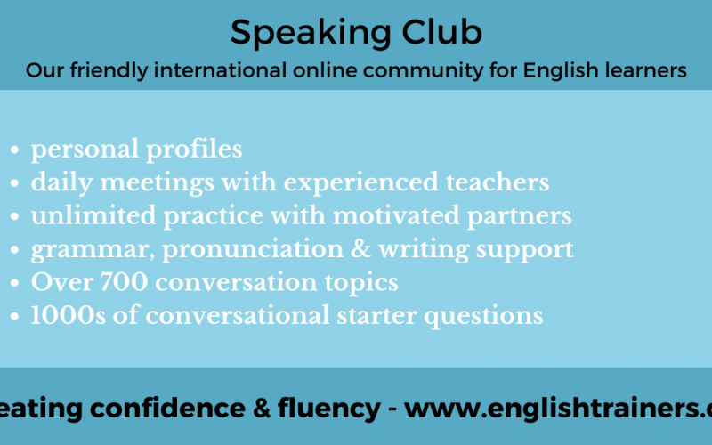 Speaking Club for English Learners